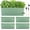 Green, variant on 4 Pack Self Watering Pots for Indoor Plants 17 Inches Window Boxes Planters Rectangular Flower Pots Rectangle Herb Pots Large Plant Pots with Drainage Holes and Saucers Windowsill Planter, Green