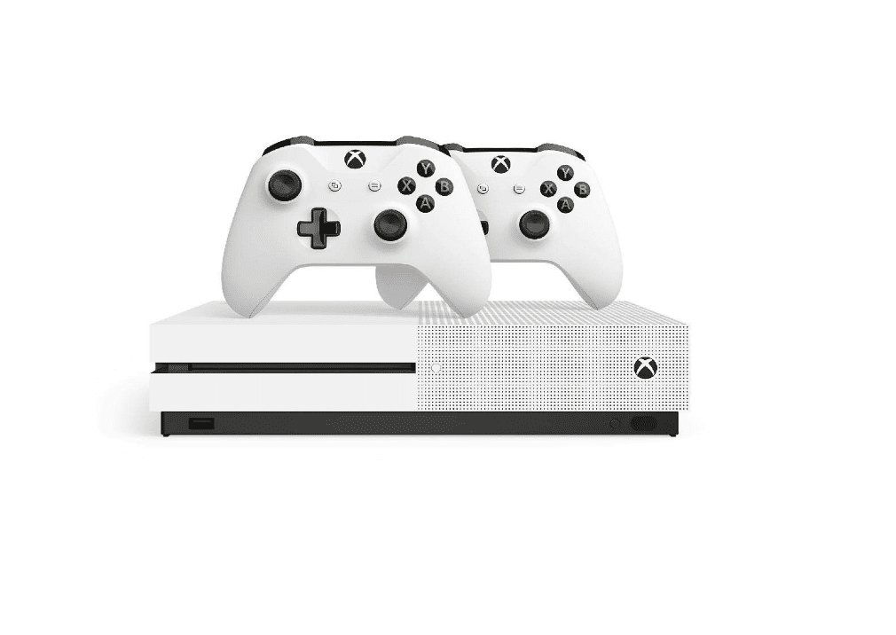 Microsoft Xbox One S 1TB Two-Controller Bundle cor branco