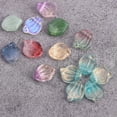 thumbnail image 2 of U8MO 10pcs 15x12mm Petal Lampwork Glass Top Drilled Pendants Beads For DIY Flower-Purple, 2 of 5