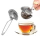 thumbnail image 4 of Infusor De Té De Acero Inoxidable, Difusor De Colador De Hojas Con Bandeja De Goteo, Lindo Pinchador De Conchas, Cocina, Sala De Estar, Oficina, Casa De Té, 4 of 7