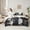 White Black, variant on Castle Fairy Wolf Wildlife Bedding Comforter Set,Black Grey King Bedding Sets