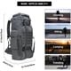 thumbnail image 5 of Mochila de Senderismo W WINTMING 70L/100L Camping Mochila MOLLE, 5 of 8