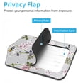 thumbnail image 3 of Square 2Pack PU Leather Blooming Roses Cruise Luggage Tag with Privacy Cover and Stainless Steel Ring - Suitable for Travel Handbags Backpacks Luggage Tags, 3 of 6