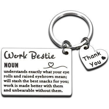 Coworker Gifts Keychains for Women Female Friend Work Bestie Boss Lady Day Appreciation Christmas Employee Supervisor Leader Manager Colleague Leaving Retirement Thank You Farewell Going Away Birthday