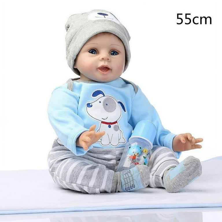 Realistic boy baby reborn doll 20 inch soft cloth body silicone doll bebe  reborn menino bonecas children Birthday Gift - AliExpress