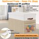 thumbnail image 2 of Caja de almacenamiento de juguetes Fineonly, grande, con tapa y divisor, capacidad de 90 litros, 2 of 7