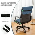 thumbnail image 3 of Quilted Microfiber Office Chair Cover with Soft Memory Foam Seat Cushion Water Resistant Desk Computer Chair Slipcover Anti-Slip Chair Protector, 3 of 14