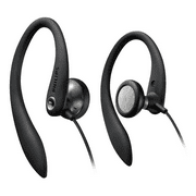 Philips SHS3200BK/37 Flexible Earhook Headphones, Black