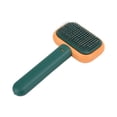 thumbnail image 1 of Self Cleaning Slicker Brush Pet Slicker Brush Cat Grooming Brushes Pet Comb Dog Hair Brush Remove Floating Hair Multifunctional Self Cleaning Slicker Brush For Pets Cats DogsOrange, 1 of 8