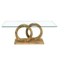 thumbnail image 6 of Tcbosik Glass Coffee Table, 47.2" Rectangle Cocktail Table, Center Table for Living Room, Office, Natural, 6 of 10