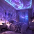 thumbnail image 6 of Rotating Star Projector Night Light Sky Lamp Quiet One Button Operation for Bedroom Decoration Purple#2, 6 of 9