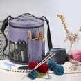 thumbnail image 3 of BKSDUEH Knitting Bag, Yarn Organizer Tote Bag Portable Storage Bag for Yarns, Carrying Projects, Knitting Needles, Crochet Hooks, Manuals and Other Accessories, 3 of 8
