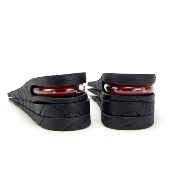 Jazame Mens & Womens Height Increasing Insoles 3-Layer Elevator Rubber Shoes Heal Pain Insole Lift Kit 2.25"