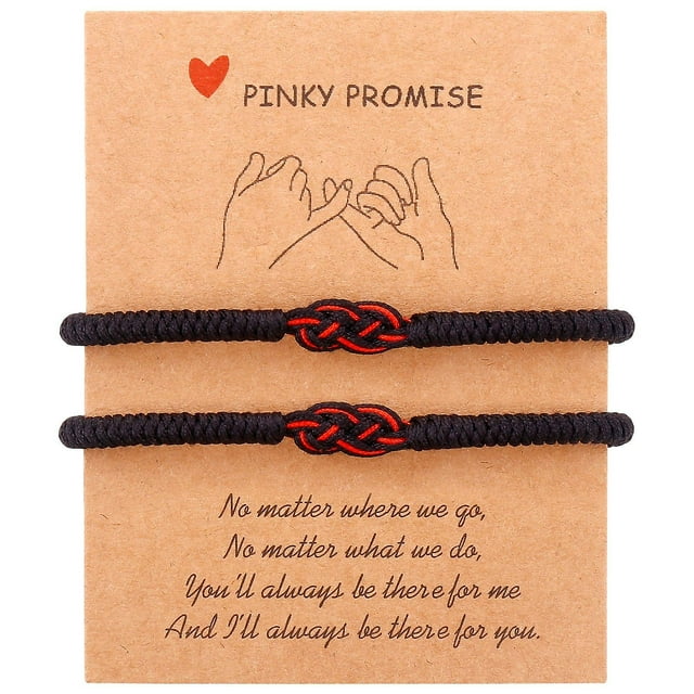 Pulseras de hilo rojo para parejas, protección a juego, relaciones de larga distancia, pulsera ajustable con nudo de buena suerte para amigos, familiares, mujeres, hombres, Gi