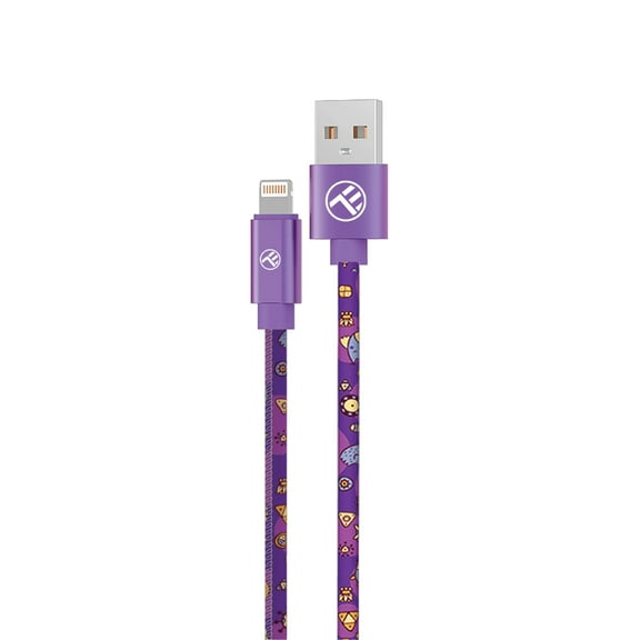 Tellur Graffiti USB to Lightning cable, 3A, 1m, purple