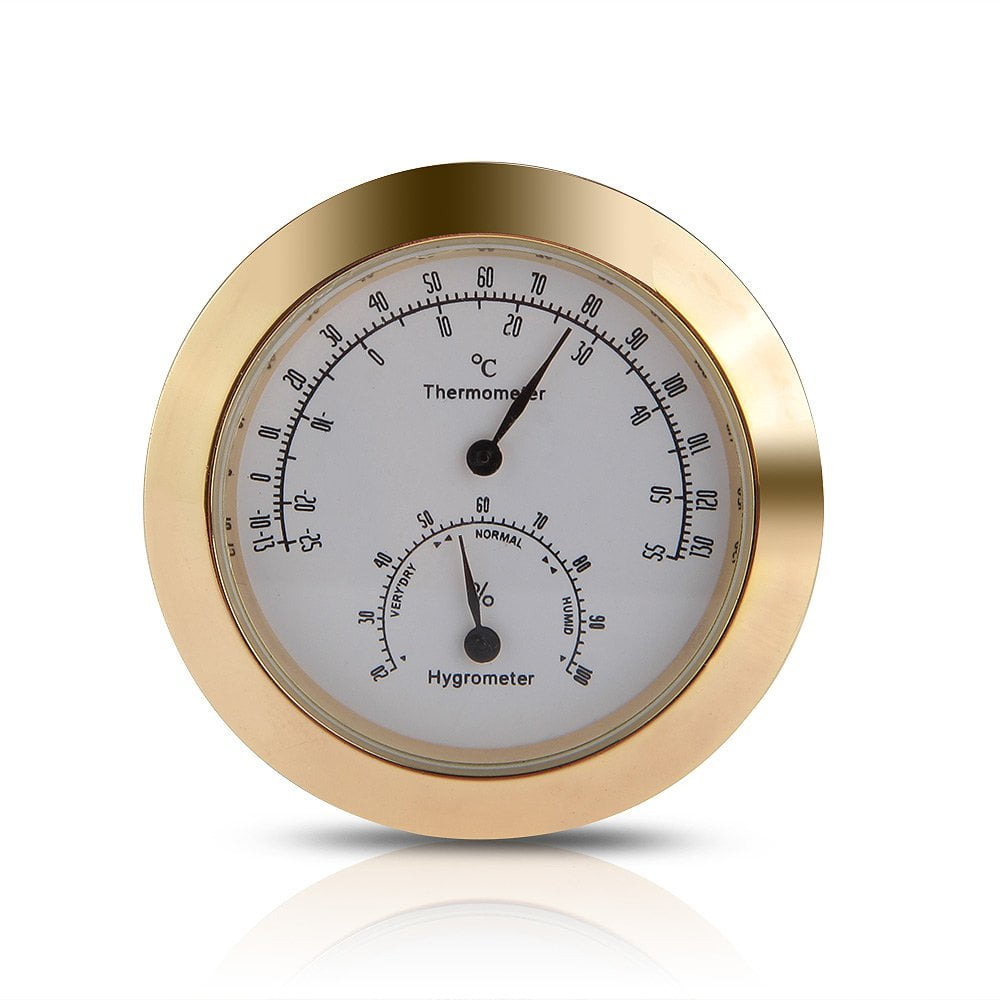 Hygrothermograph Violin Accessaries Round Thermometer Hygrometer