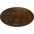 thumbnail image 3 of Ekena Millwork 25 7/8"OD x 2 1/4"P Nestor Ceiling Medallion (Fits Canopies up to 5"), Hand-Painted Root Beer Crackle, 3 of 6