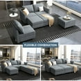 thumbnail image 4 of HONBAY Canapé Sectionnel Modulaire avec Rangement et Méridiennes Réversibles pour Salon et Appartement, Gris Bleuâtre, 4 of 7