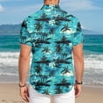 thumbnail image 4 of ZHANGDER Men's Hawaiian Shirt Short Sleeve Button Down Shirt Summer Tropical Beach Vacation Shirts, 4 of 7