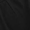 thumbnail image 4 of Htigea Women's Flared Leg Work Pants High Waist Buttons Zipper Fly Dressy Pant Solid Color Business Office Commute Trousers with Pockets Black S, 4 of 9