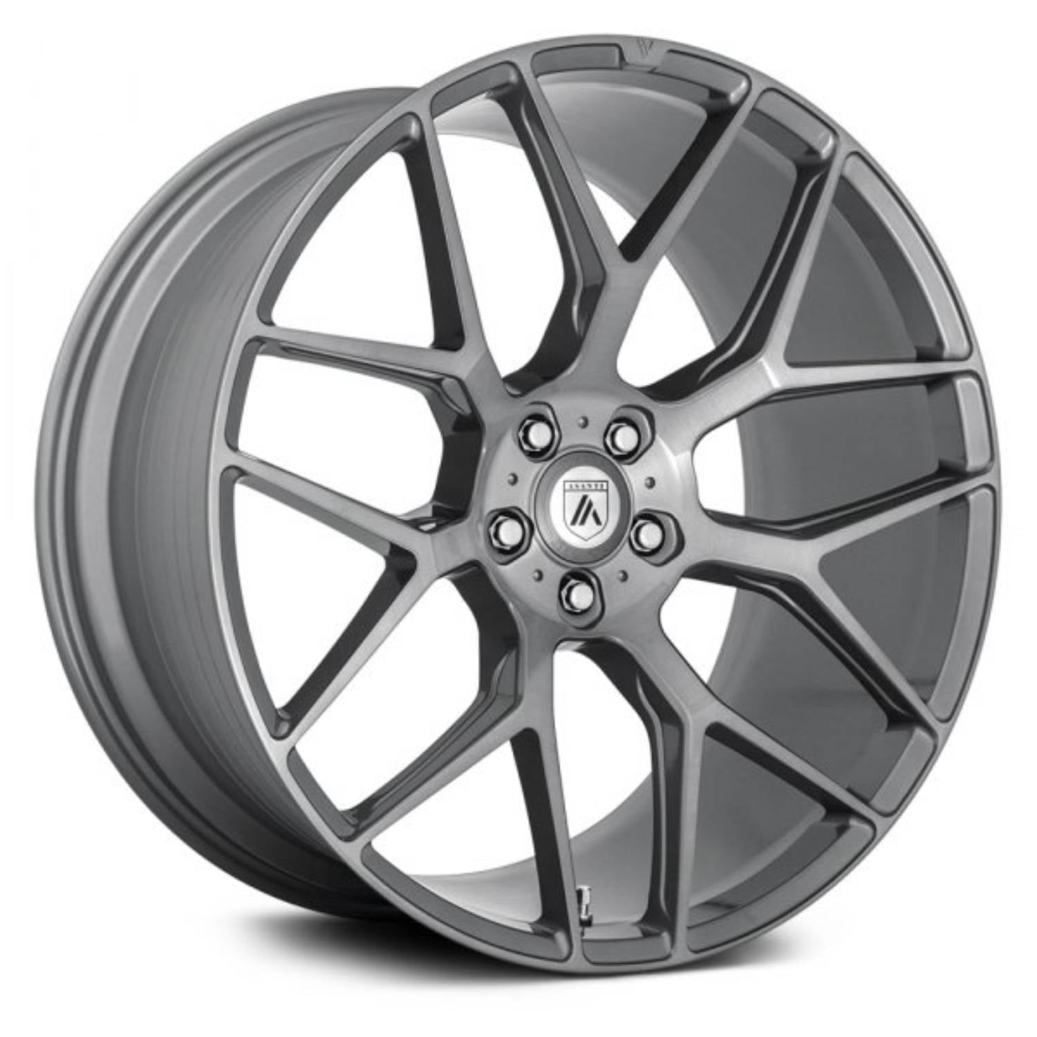 Asanti Black Abl 27 Dynasty 22x9 5x120 32et Titanium Brushed Wheel 