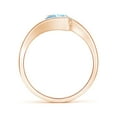 thumbnail image 2 of Angara Natural 1.12 Ct. Aquamarine Solitaire Ring in 14K Rose Gold for Women (Ring Size: 8), 2 of 10
