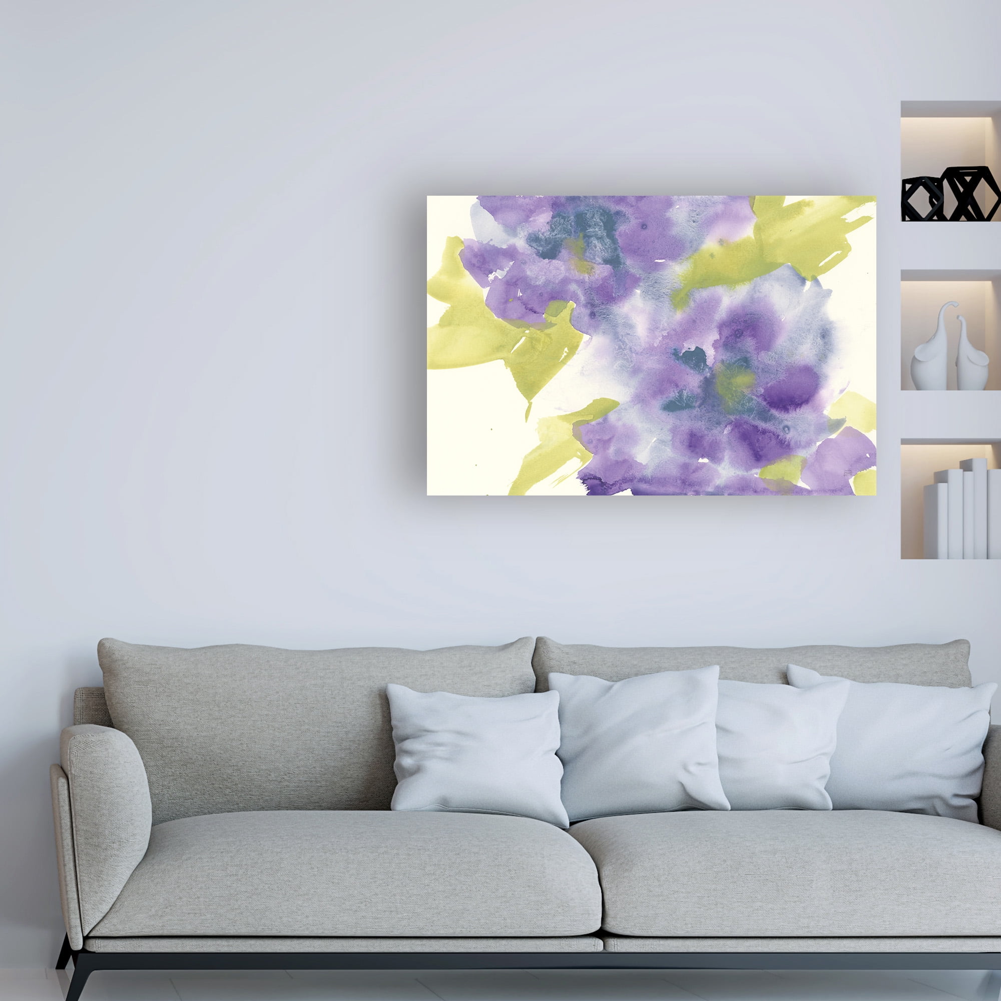 Trademark Fine Art 'Violet and Gray II' Canvas Art by Chris Paschke