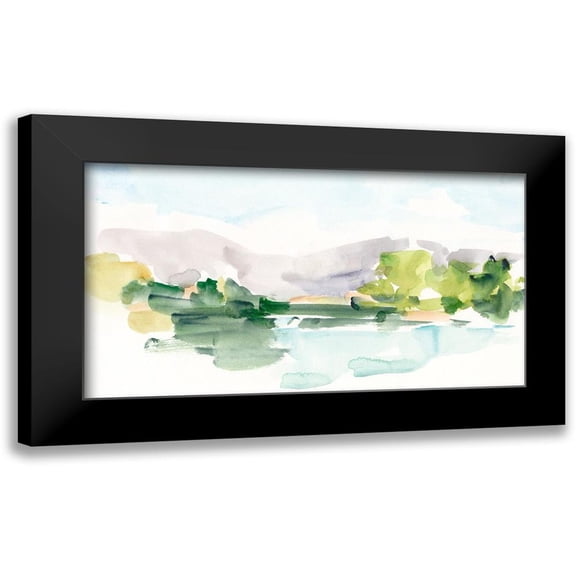 Harper, Ethan 14x9 Black Modern Framed Museum Art Print Titled - Tangerine Sunset II