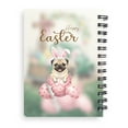 thumbnail image 2 of Easter Egg Pug Bunny Ear Welcome Spring Truck Spiral Bound Journal Dog Lover Gifts 5x7in Spiral Notebook - 12002, 2 of 5