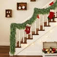 thumbnail image 6 of 5FT Real Touch Cedar Christmas Garland, Artificial Christmas Garlands Faux Greenery Garland for Holiday, Fireplace Table, Window, Mantel, Stairs, Home, Indoor Outdoor Christmas Decoration, 6 of 11