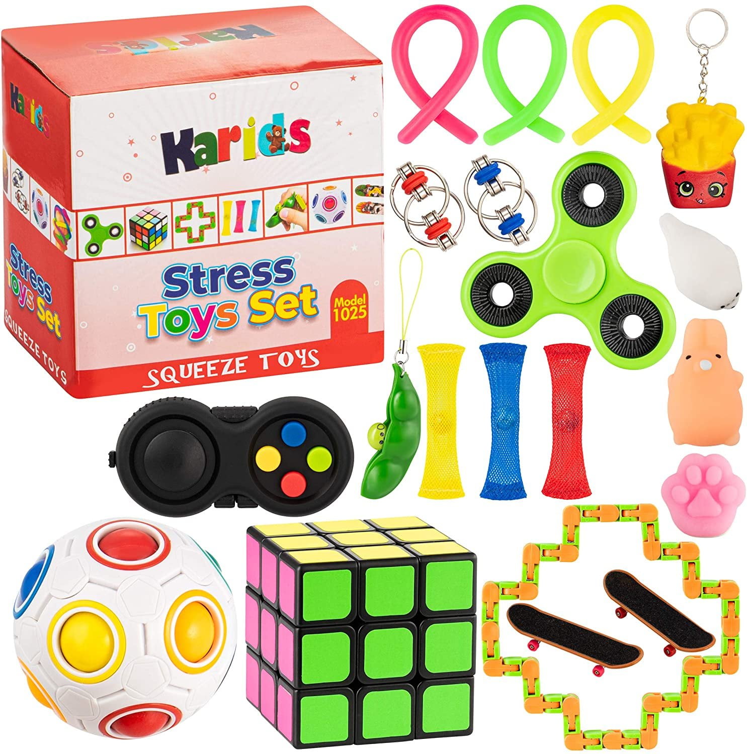 Poppit Fidget Stress Reliever Fun Toy Squishy Poppit Colourful Fun Toy Gadg 