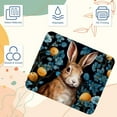 thumbnail image 3 of Rabbit 8.3x9.8 Inch Square Desk Mat with Non-Slip Rubber Bottom for Office and Gaming – Printed Mouse Mat, Desk Mat, Gaming Mouse Pad, 3 of 6