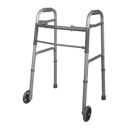 1 Button Walker - Medline Youth Two-Button Folding Walker with 5