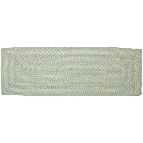 Park Designs Cozy Cottage Braided Blue Rectangle Indoor Rug Runner 2' x 6'