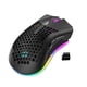 thumbnail image 2 of Gaming Mouse Wireless Hollow Game Mouse Accesorio de computadora recargable ajustable con luz RGB, Negro kenally  EL001975-01B, 2 of 2