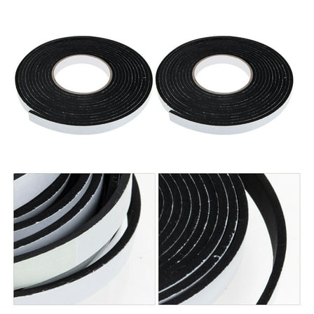 Masteelf Black Sound Deadening Tape for Sealing Use with Strong Adhesive Backing Easy to Install and Cut 2 Rolls