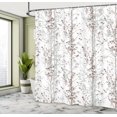 thumbnail image 4 of Ambesonne Modern Shower Curtain, Trees of Forest Illustration, 69"Wx84"L, Pearl Umber, 4 of 4