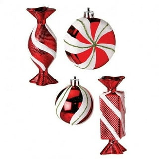 Northlight 24 Red and White Pearls and Swirls Christmas Spray