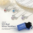 thumbnail image 6 of Suplight Necklaces for Women, 925 Sterling Silver Infinity Heart Birthstone Jewelry Gifts, Birthday Gift for Mom Wife, 6 of 7