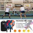 thumbnail image 5 of BEIVES Fiberglass Pickleball Paddle Set - 4-Player Kit w/ 4 Balls & Carry Bag - Lightweight Indoor/Outdoor, 5 of 6