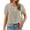 Beige, variant on WRXMIJNHGSA Under $10 Womens Casual Cotton Linen Short Sleeve Shirts Solid Summer Beach Blouses Tops with Pocket Beige M