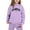 1#Purple, variant on Tiijoy Toddler Girls Outfits Los Angeles Print Hoodie Jogger Pants Kids Casual Sweatsuit