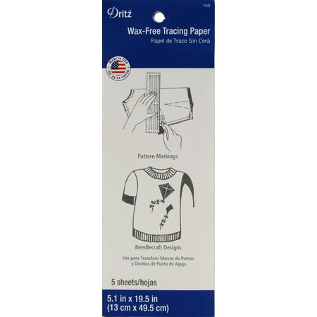 Dritz Wax-Free Tracing Paper, 5 Count