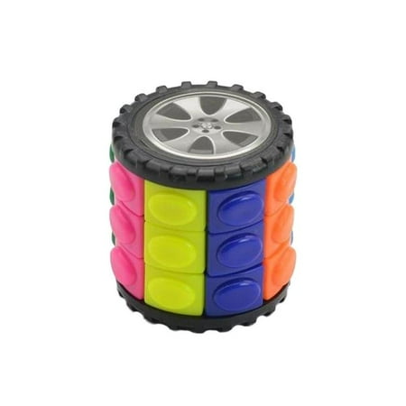 

Toys for Adults/Teens/Boys/Girls Rotate & Slide Puzzle Brain Teaser Cylinder Gift Birthday Present - 3x3