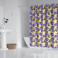 thumbnail image 2 of Pioneer Flower Floral Print Pattern Shower Curtain 84"x72" ,Bathroom Decorative Shower Curtains Set with 12 Hooks,Modern Waterproof Washable Shower Curtain, 2 of 6