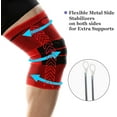 thumbnail image 4 of Rodilleras para dolor de rodilla, rodilleras de compresión con estabilizadores laterales y almohadillas de silicona de rótula para soporte de rodilla, desgarro de menisco, reduce la tensión y la hinchazón, ejercicio, alivio del dolor para hombres y mujeres Sailing Electrónica, 4 of 6