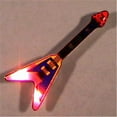 thumbnail image 1 of Blinkee 1980000 Flying V Guitar Flashing Body Light Lapel Pins, 1 of 1