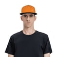 thumbnail image 5 of Hirioo Orange Glitter2 for Baseball Cap Men Cap Flat Brim for Men Women Teens Adjustable Baseball Cap, 5 of 7
