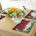 thumbnail image 4 of Ambesonne Christmas Place Mats Set of 4, Xmas Theme, Standard Size, Red Green White, 4 of 6