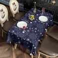 thumbnail image 5 of Blue Sun Star Cloud Pattern Rectangle Tablecloth 60"x120",Waterproof Polyester Rectangle Table Cloth, Wipeable Spillproof Polyester Tablecloth for Dining, Camping, Indoor and Outdoor, 5 of 6